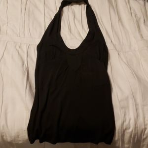 Diesel Black silk halter top XS